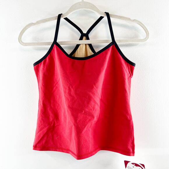 Lululemon Power Y Tank Top Red Black 8 - Picture 1 of 6